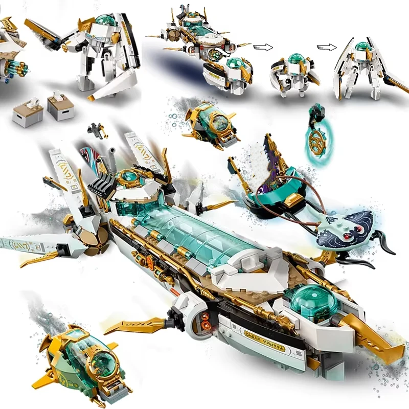 Aquarium Fish Lego - Compatible MOC Sets Ninja Series Building