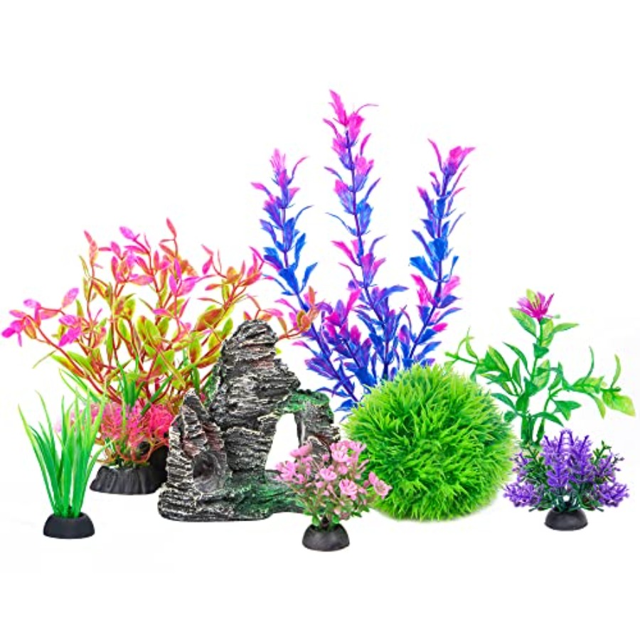 Aquarium Fish Small - Aquarium Artificial Plastic Plants Decorations and