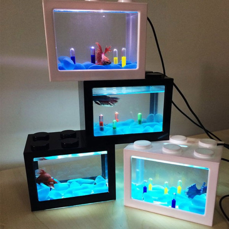 Aquarium Fish In Bowl - USB Mini Aquarium Fish Tank with
