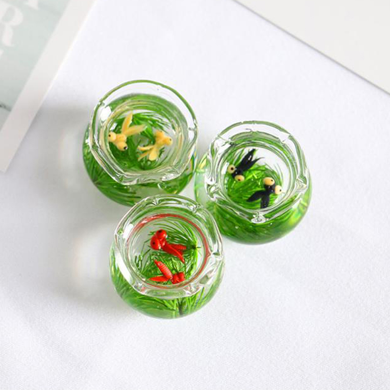1/12 Lovely Dollhouse Miniatur - Fish Toys For Aquarium avaliação e preço