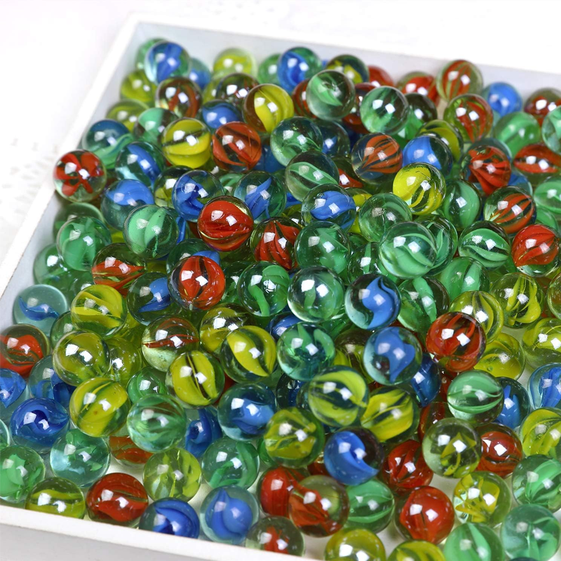 50Pcs 14mm Colorful Glass Marb - Aquarium Fish Gallery avaliação e preço