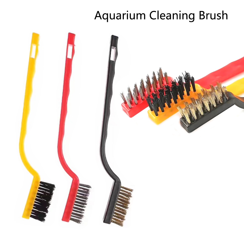 15cm Steel Wire Brush Aquarium - Aquarium Fish Maintenance avaliação e preço