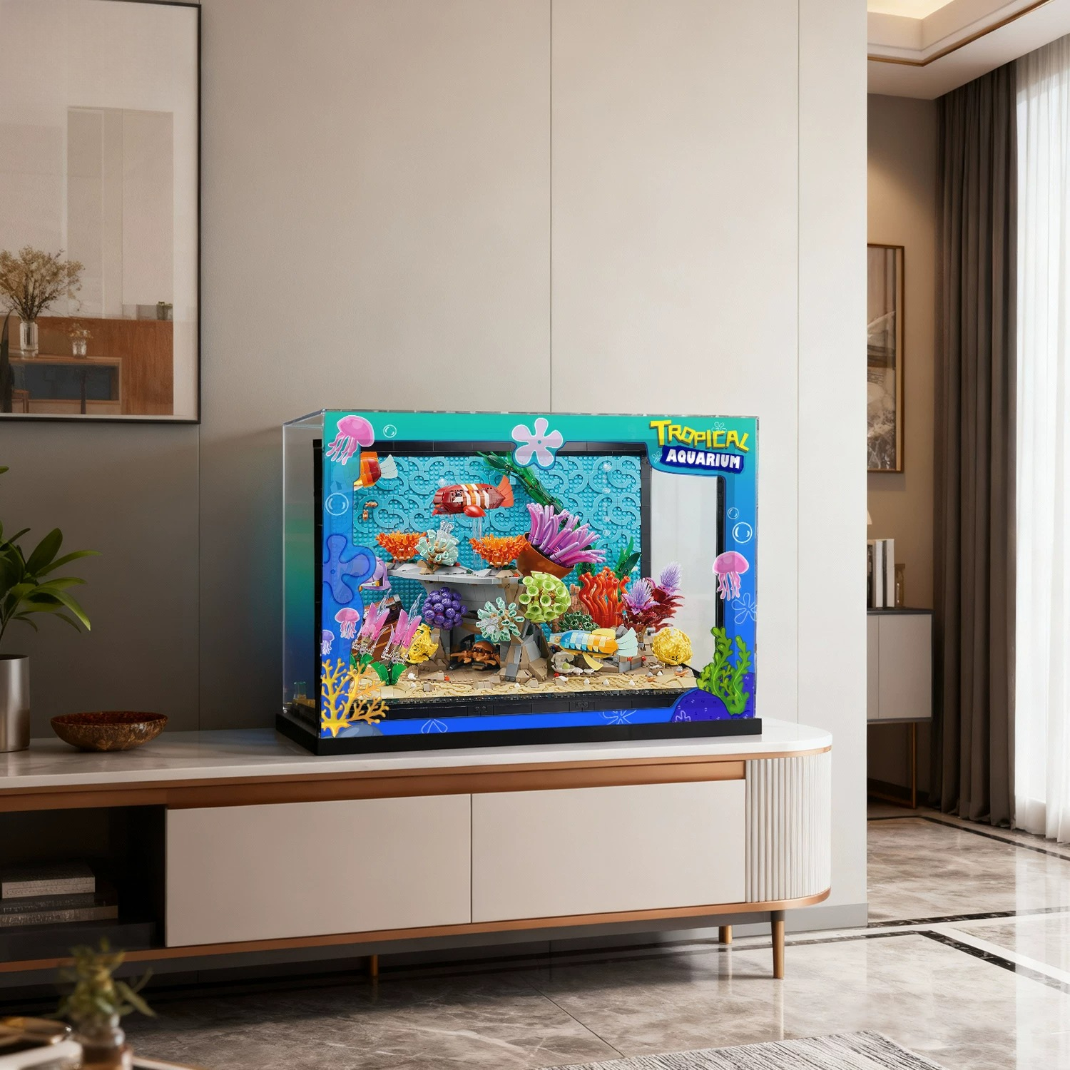 Suitable for Lego 10366 Tropic - Aquarium Fish Lego avaliação e preço