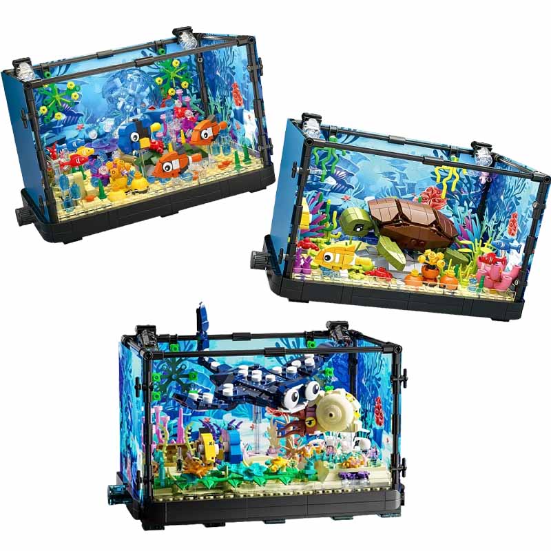 Fish Tank Building Block Set w - Fish Toys For Aquarium avaliação e preço