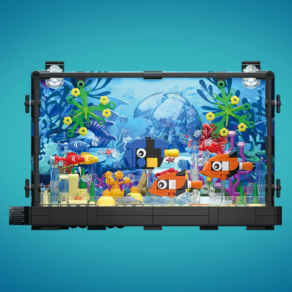 Fish Tank Building Block Set w - Fish Toys For Aquarium avaliação e preço