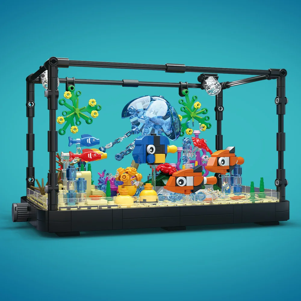Fish Tank Building Block Set w - Fish Toys For Aquarium avaliação e preço