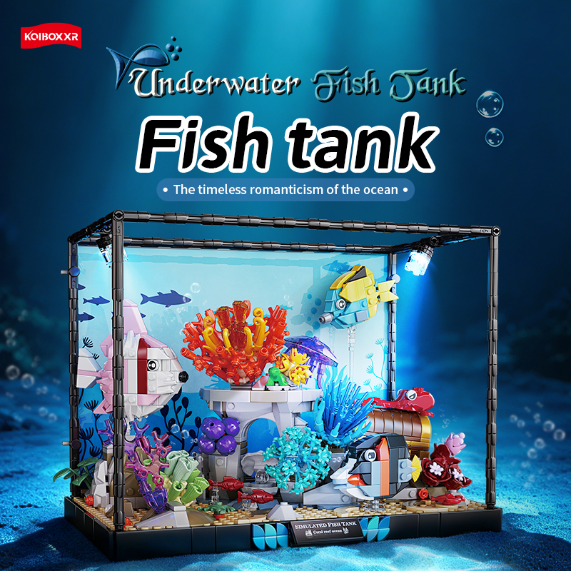 MOC 1318PCS LED Underwater Fis - Aquarium Fish Lego avaliação e preço