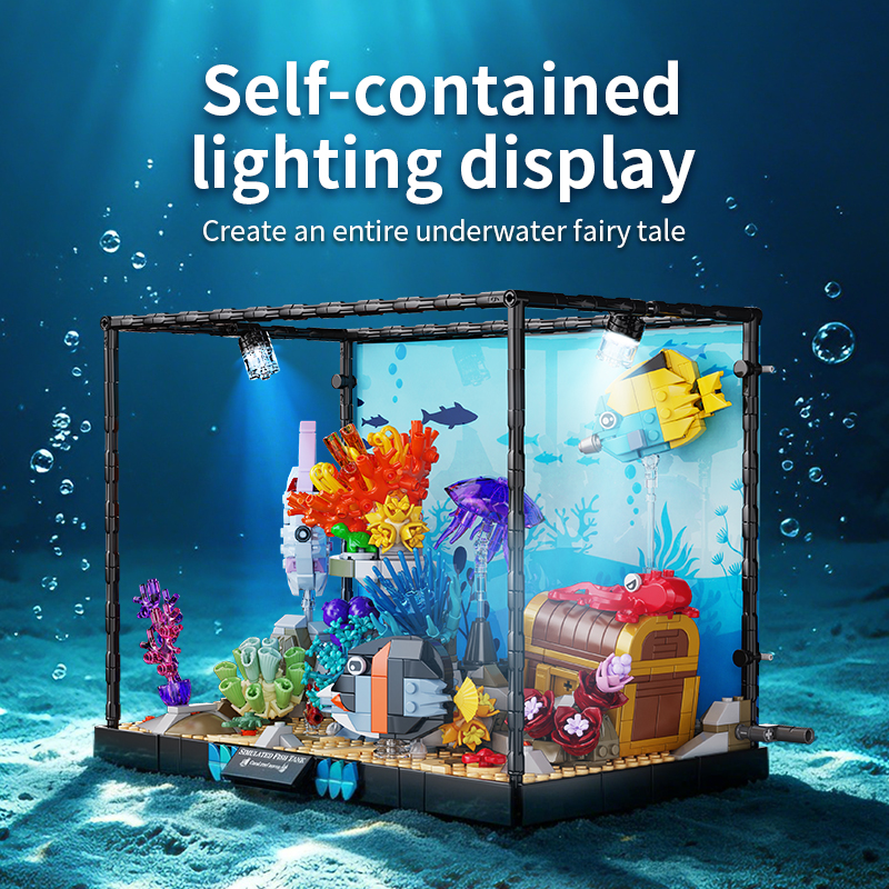MOC 1318PCS LED Underwater Fis - Aquarium Fish Lego avaliação e preço
