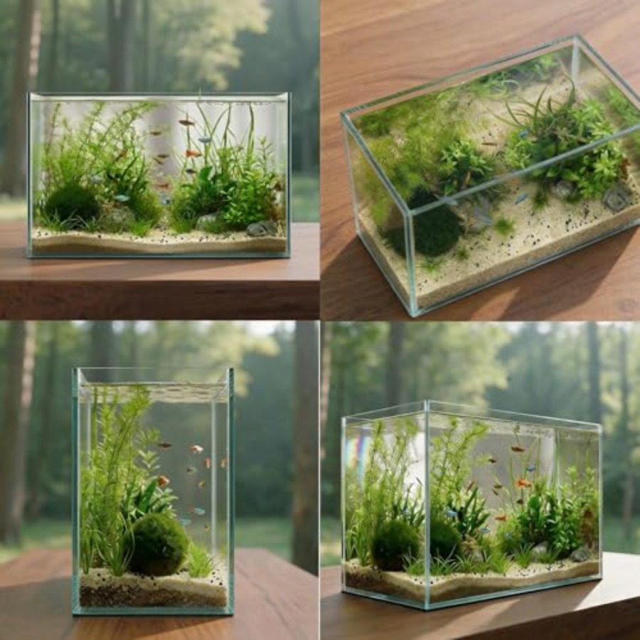 Glass Fish Tank Open-Back Lid  - Aquarium Fish Small avaliação e preço