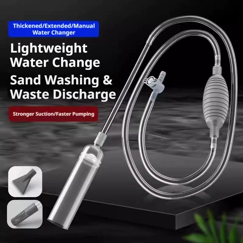 Manual Aquarium Siphon Fish Ta - Aquarium Fish Maintenance avaliação e preço