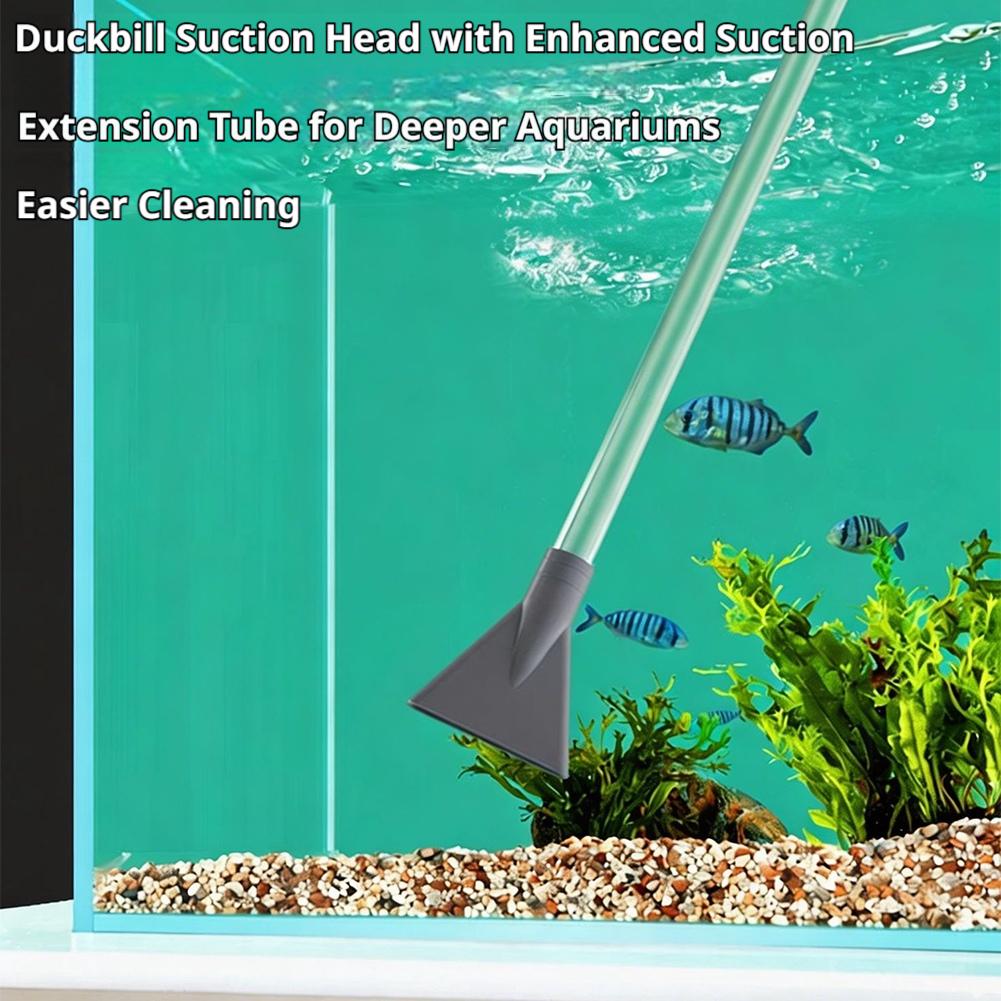 Manual Aquarium Siphon Fish Ta - Aquarium Fish Maintenance avaliação e preço