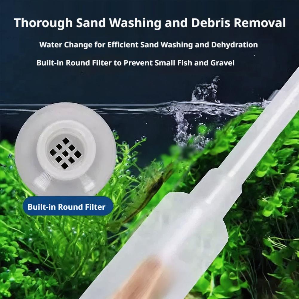 Manual Aquarium Siphon Fish Ta - Aquarium Fish Maintenance avaliação e preço