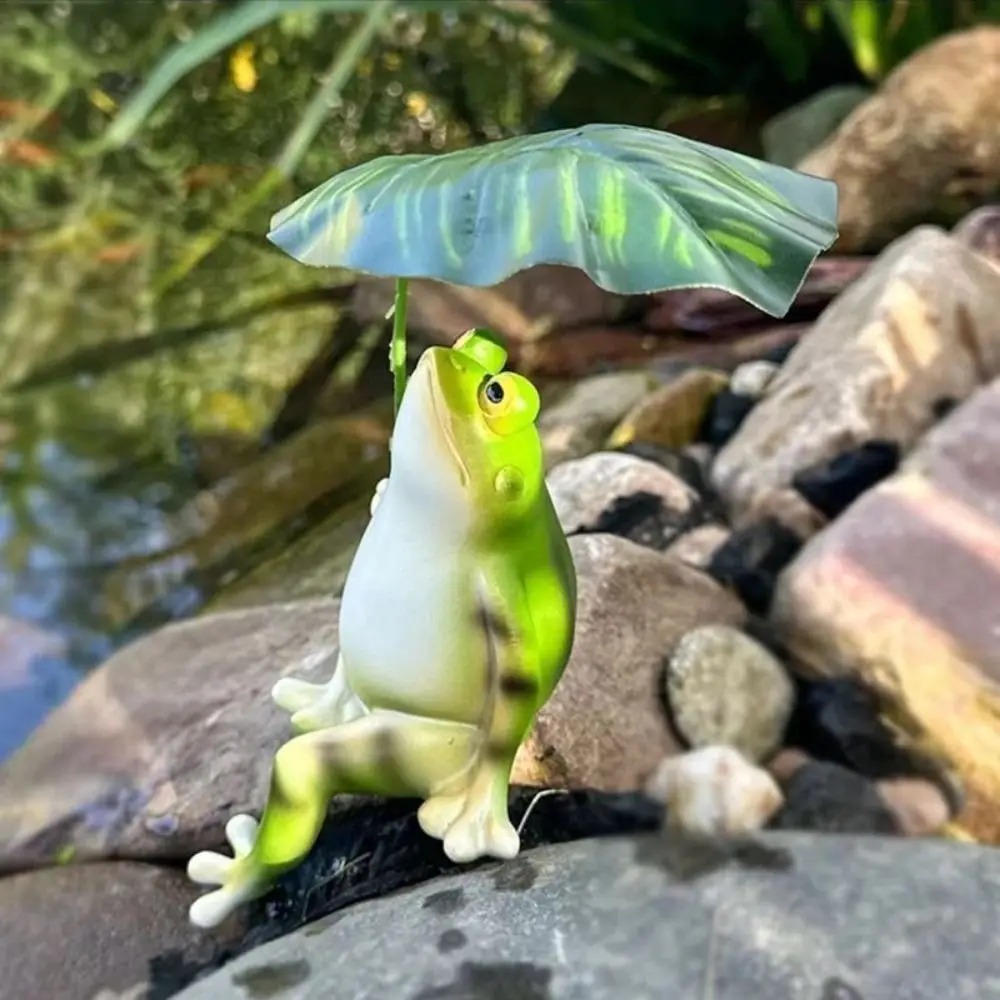 Cartoon Resin Frog Figurine Cr - Aquarium Fish Gallery avaliação e preço