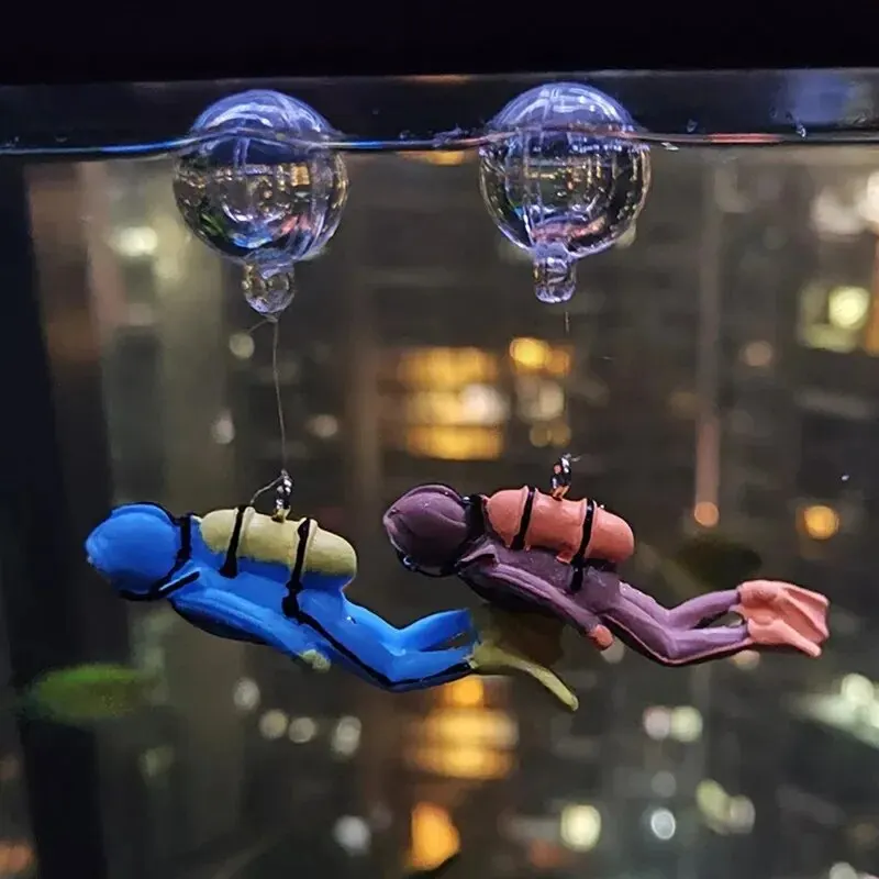 Fish Tank Diver Ornaments Land - Aquarium Fish Popular avaliação e preço