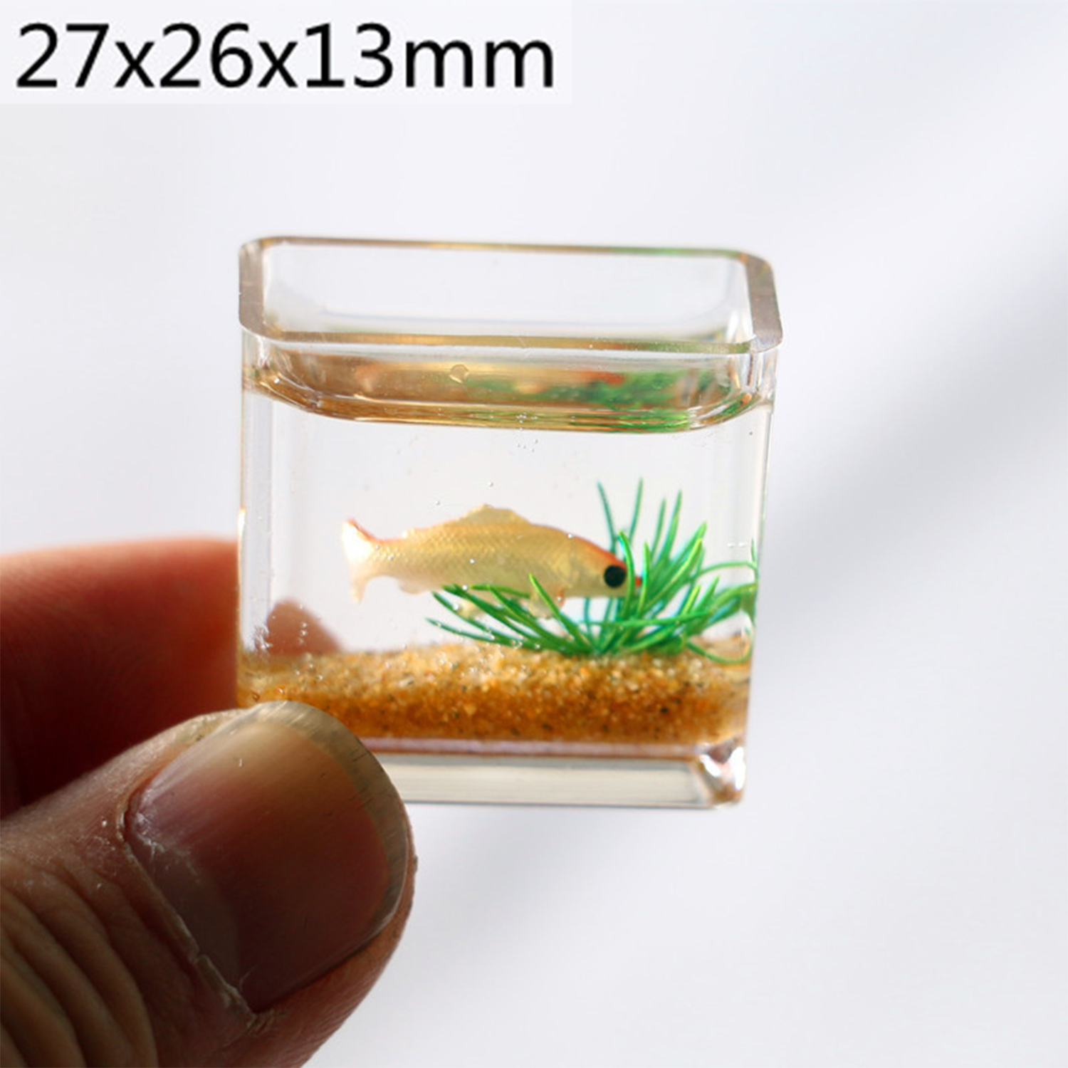 Dollhouse Miniature Glass Fish - Fish Toys For Aquarium avaliação e preço