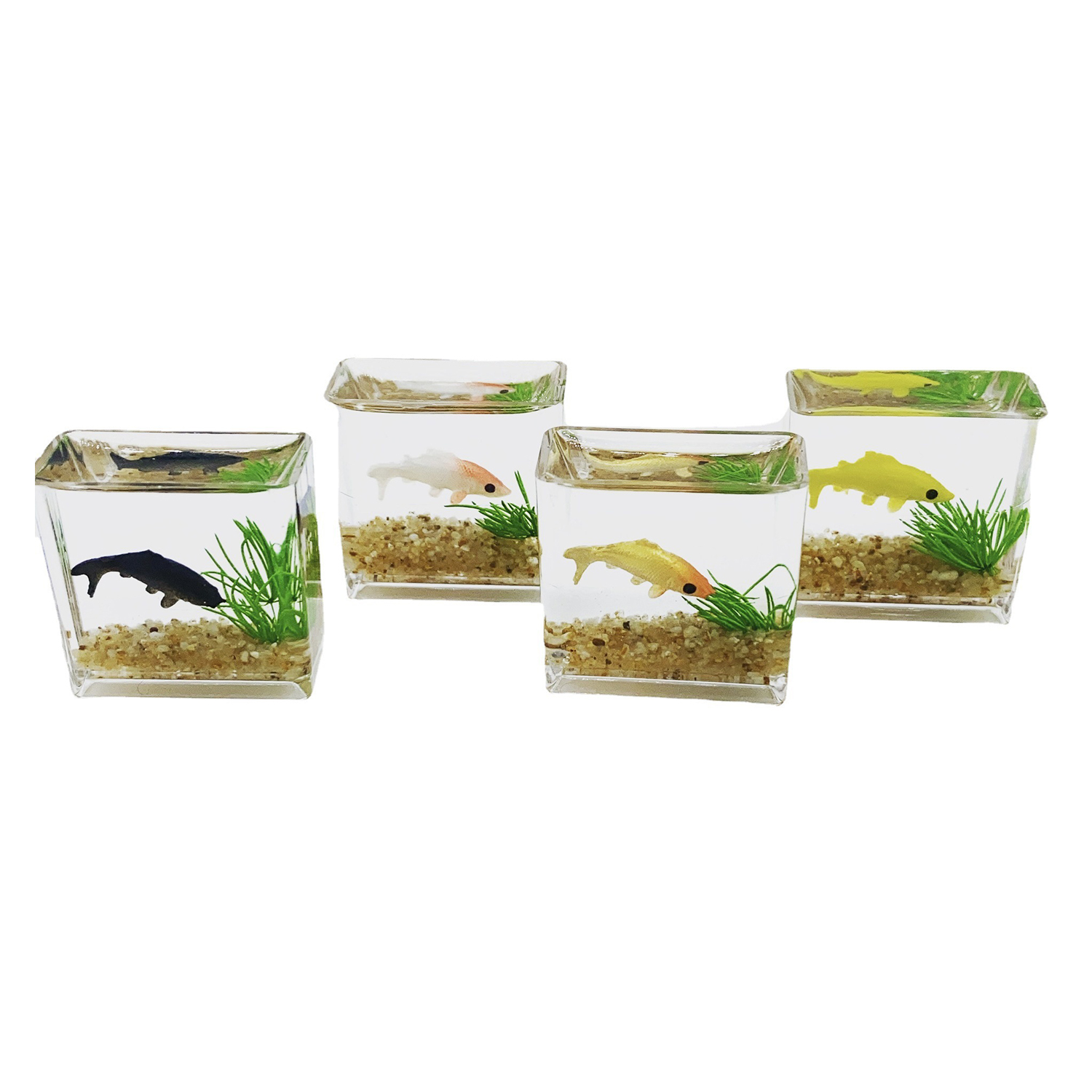 Dollhouse Miniature Glass Fish - Fish Toys For Aquarium avaliação e preço