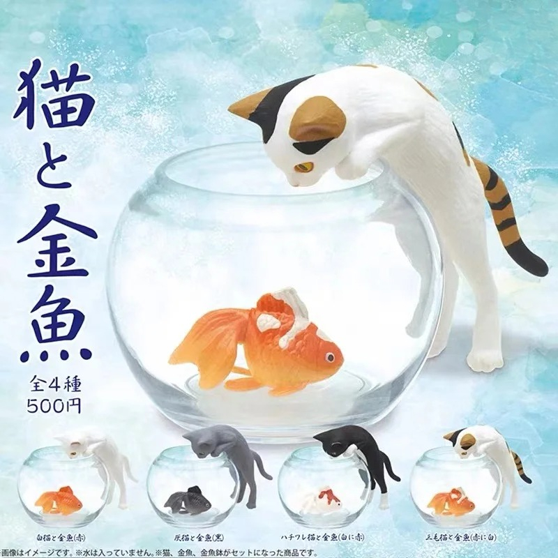 Original capsule toys cute kaw - Fish Toys For Aquarium avaliação e preço