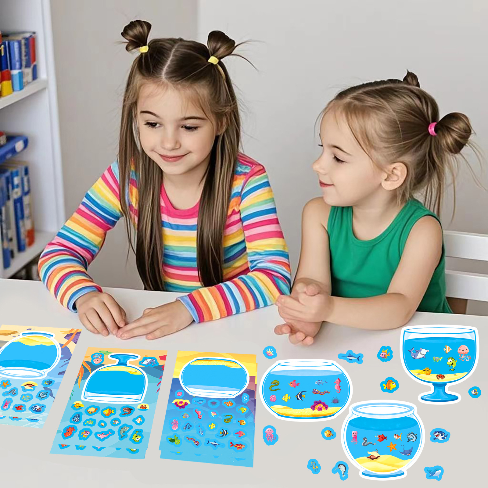 8Sheets Funny Cartoon Lucky Fi - Aquarium Fish Lego avaliação e preço
