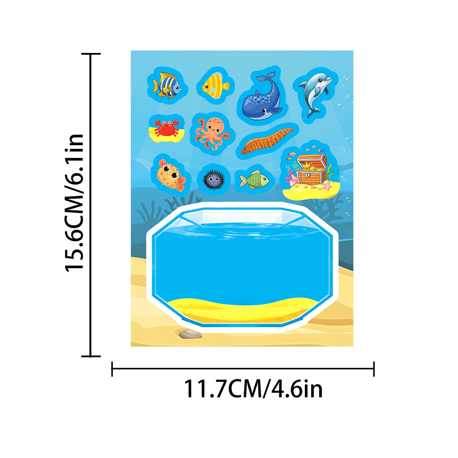 8Sheets Funny Cartoon Lucky Fi - Aquarium Fish Lego avaliação e preço