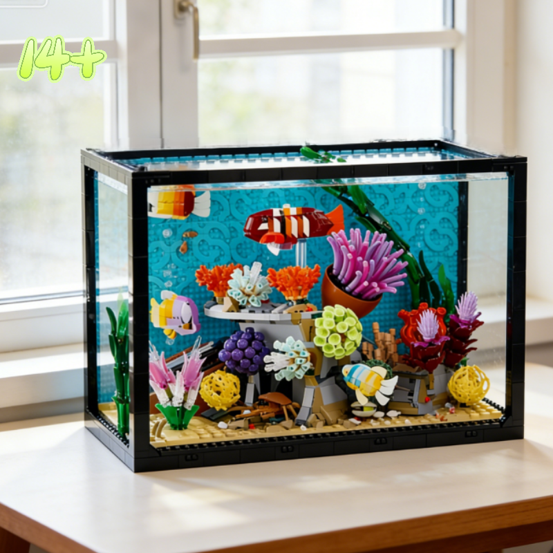In Stock 4154PCS NEW Tropical  - Aquarium Fish Lego avaliação e preço