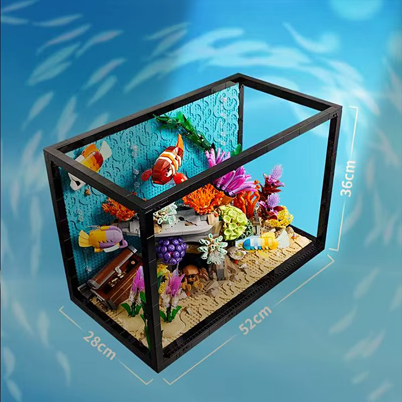 In Stock 4154PCS NEW Tropical  - Aquarium Fish Lego avaliação e preço