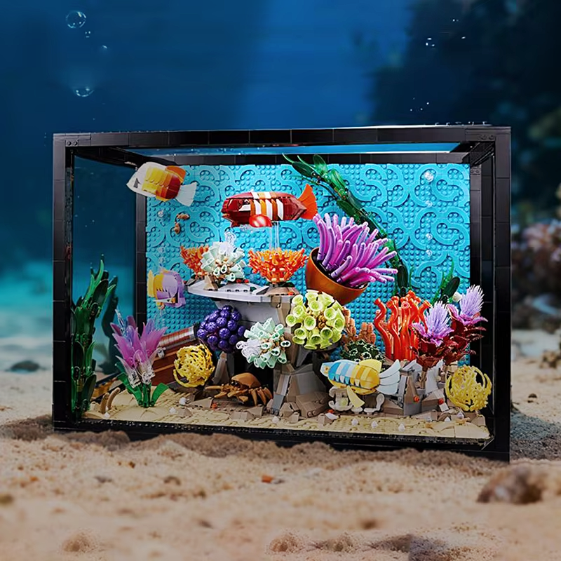 In Stock 4154PCS NEW Tropical  - Aquarium Fish Lego avaliação e preço