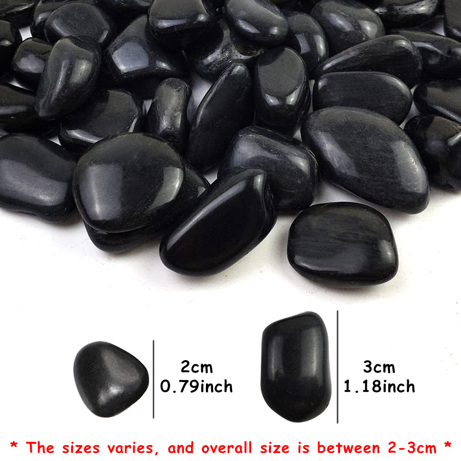 200g Black High Polished Natur - Aquarium Fish Gallery avaliação e preço