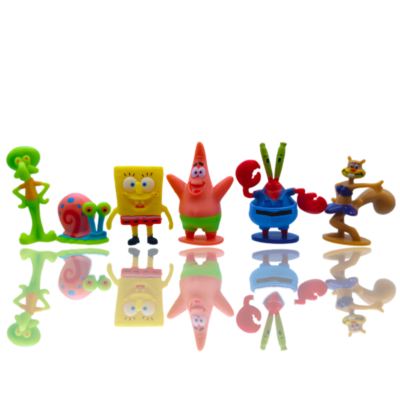 6pcs SpongeBob Fish Tank Decor - Aquarium Fish Gallery avaliação e preço