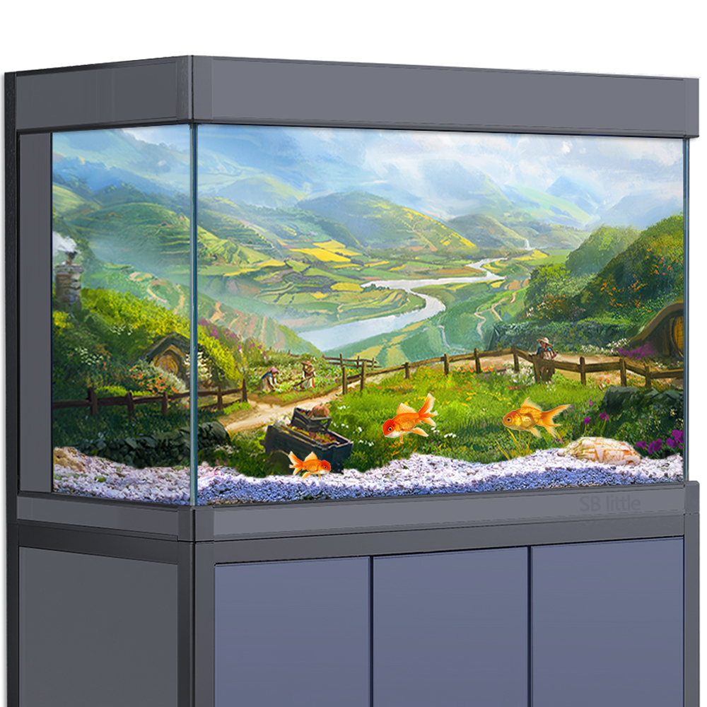 Aquarium Background Sticker De - Aquarium Fish Poster avaliação e preço