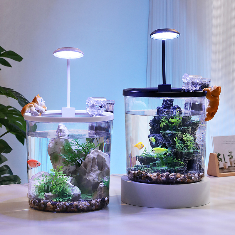 Compact Round Goldfish Bowl -  - Aquarium Fish In Bowl avaliação e preço