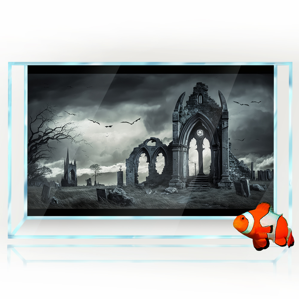 Aquarium Background Sticker De - Aquarium Fish Poster avaliação e preço