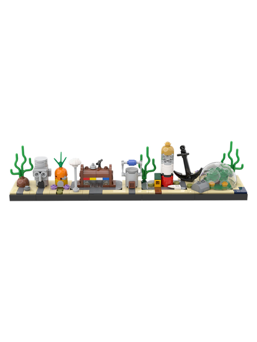 Underwater City Skyline MOC Bu - Aquarium Fish Lego avaliação e preço