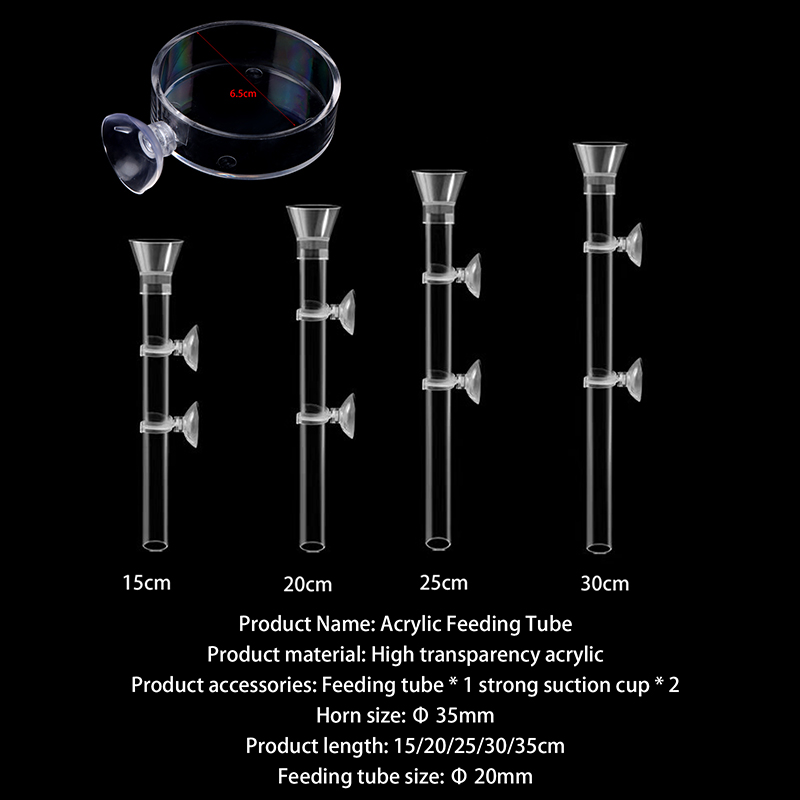 ⭐ Acrylic Aquarium Feeder Tube - Aquarium Fish In Bowl avaliação e preço