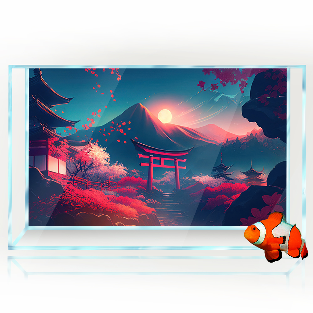 Aquarium Background Sticker De - Aquarium Fish Poster avaliação e preço