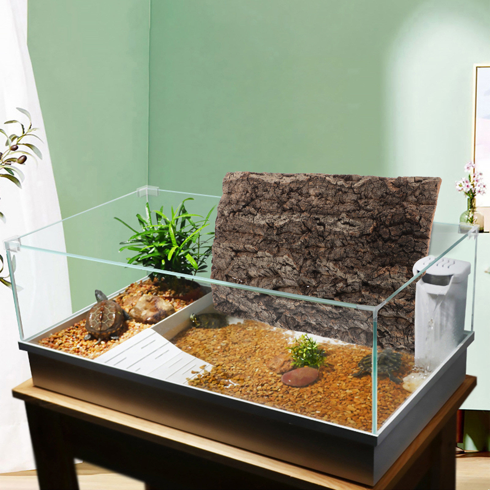 Natural Cork Bark Background B - Aquarium Fish Gallery avaliação e preço