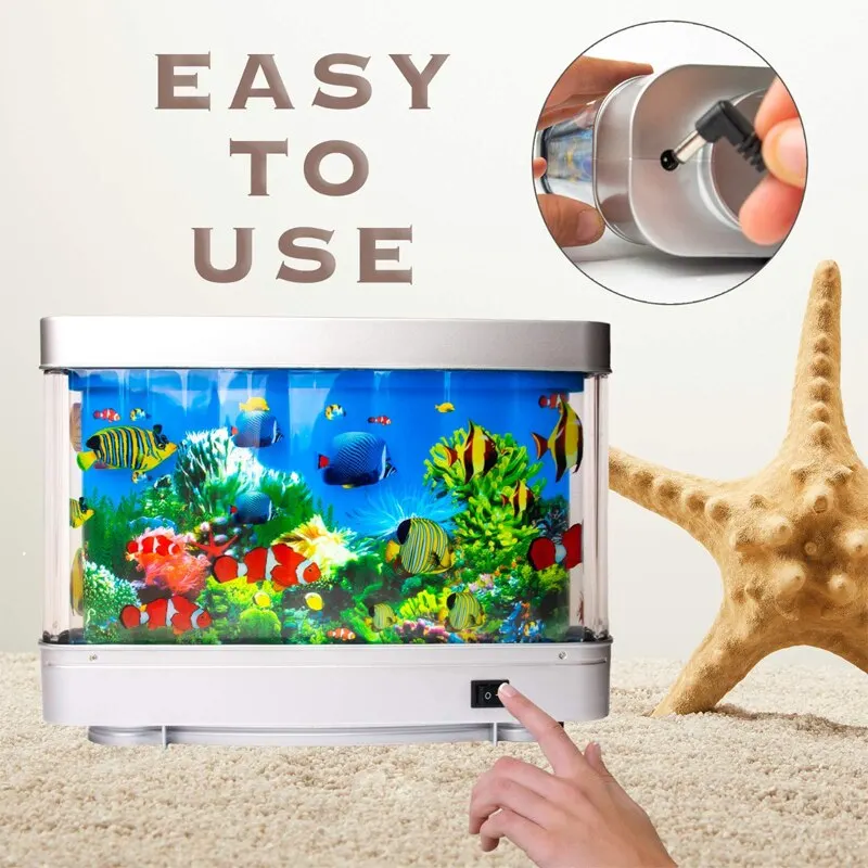 Tropical Fish Tank Lamps Artif - Fish Toys For Aquarium avaliação e preço
