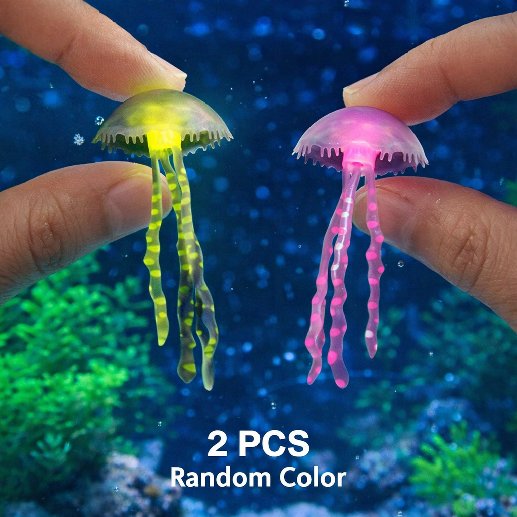 Luminous Simulation Jellyfish  - Fish Toys For Aquarium avaliação e preço