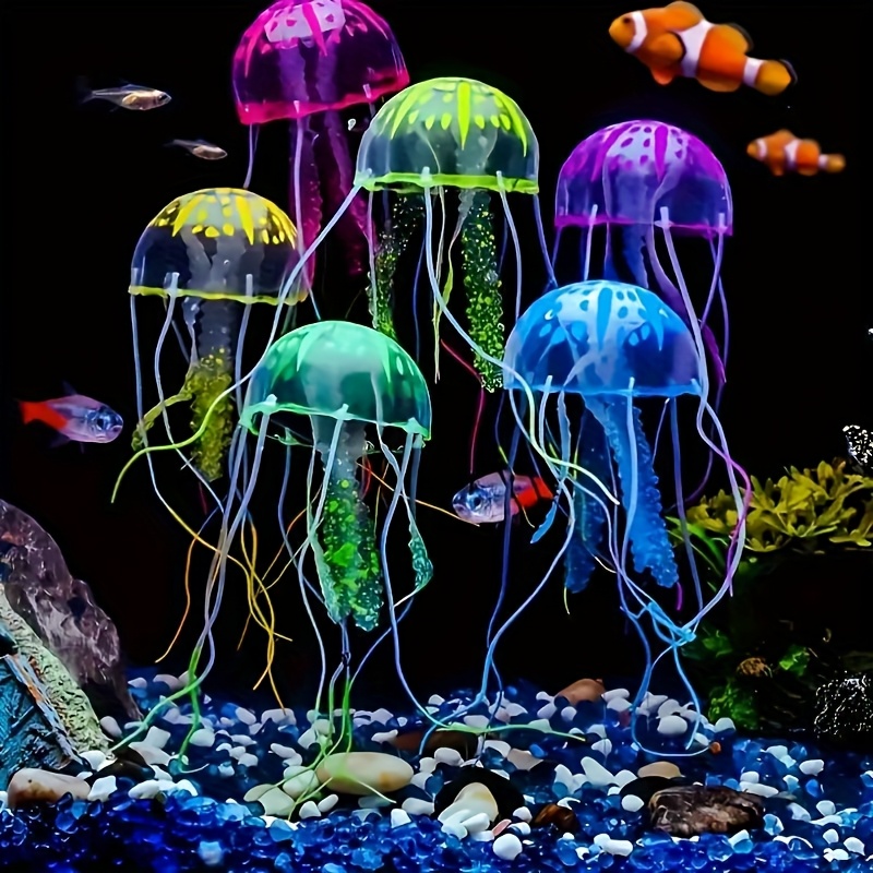 Luminous Simulation Jellyfish  - Fish Toys For Aquarium avaliação e preço
