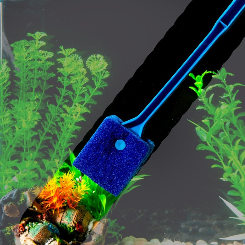 New Aquarium Algae Scraper Dou - Aquarium Fish Maintenance avaliação e preço