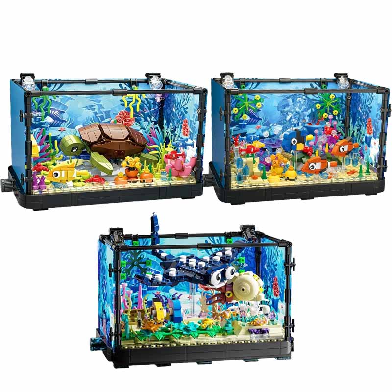 Fish Tank Building Block Set w - Fish Toys For Aquarium avaliação e preço