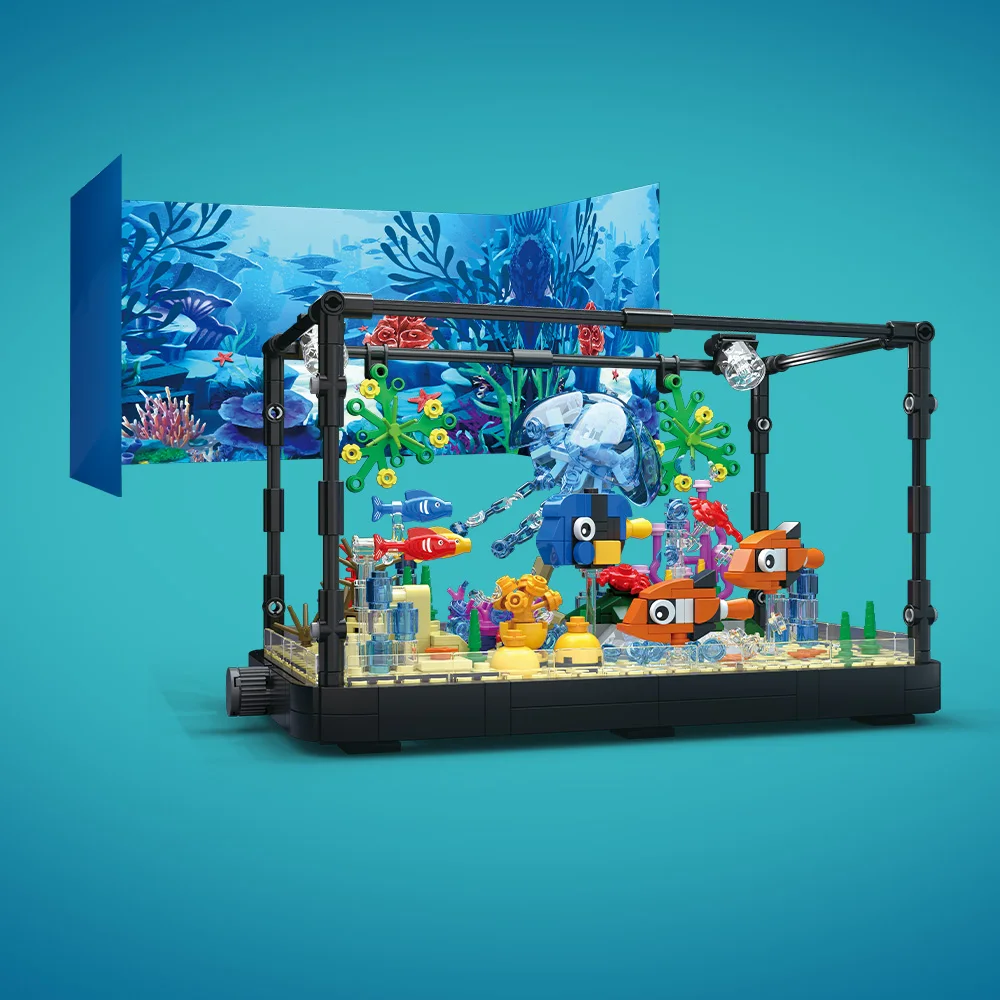 Fish Tank Building Block Set w - Fish Toys For Aquarium avaliação e preço