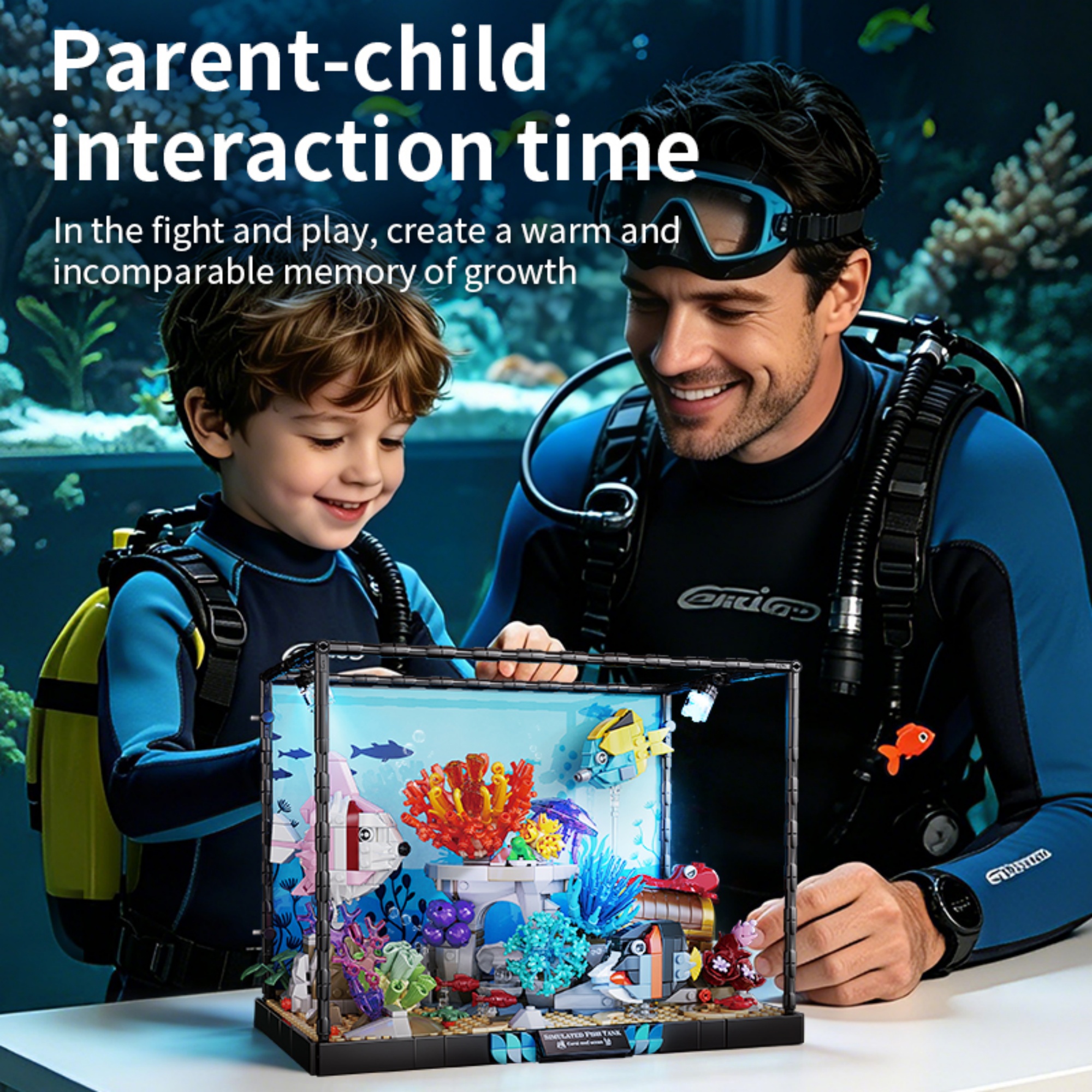 1318PCS Underwater Aquarium Bu - Aquarium Fish Lego avaliação e preço