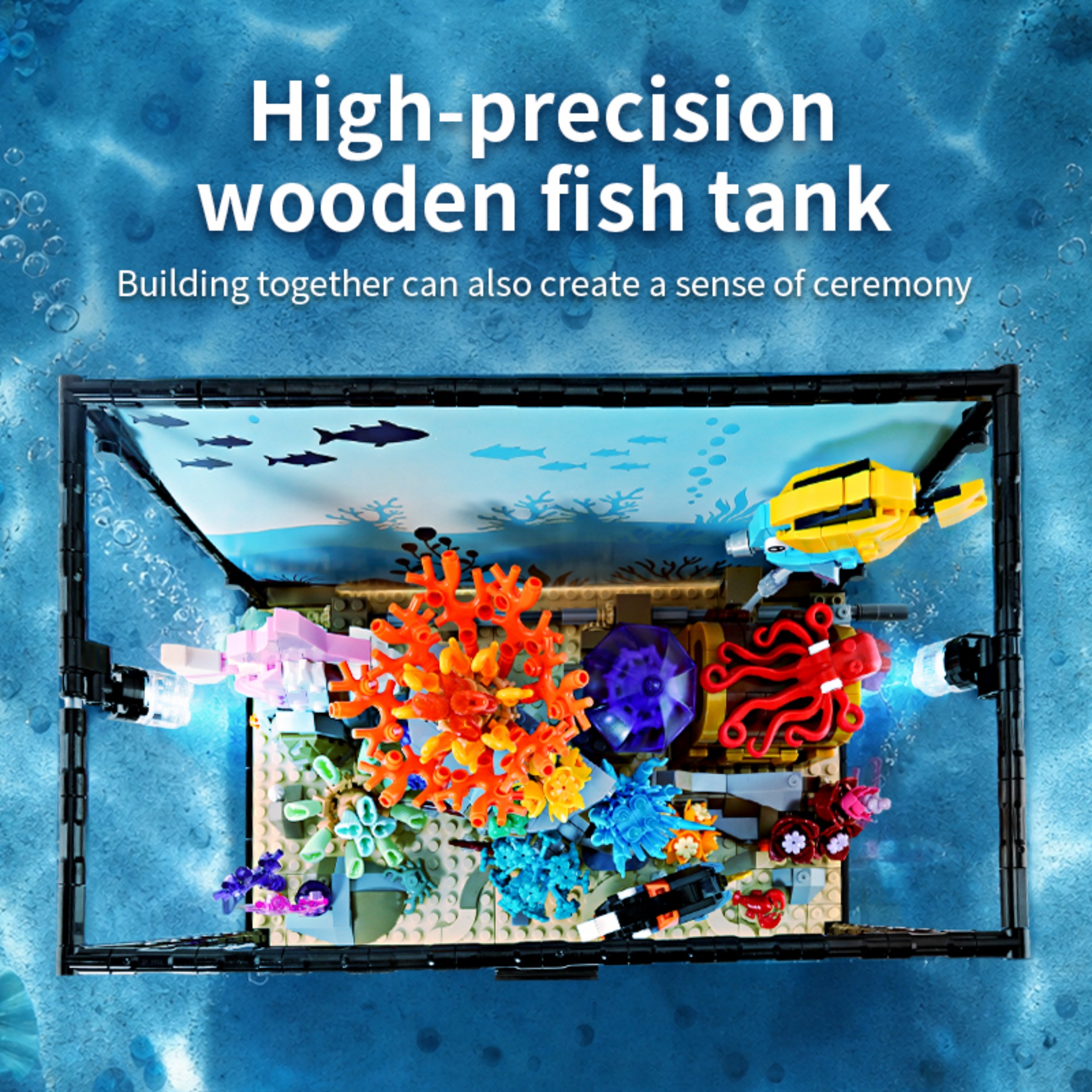 1318PCS Underwater Aquarium Bu - Aquarium Fish Lego avaliação e preço