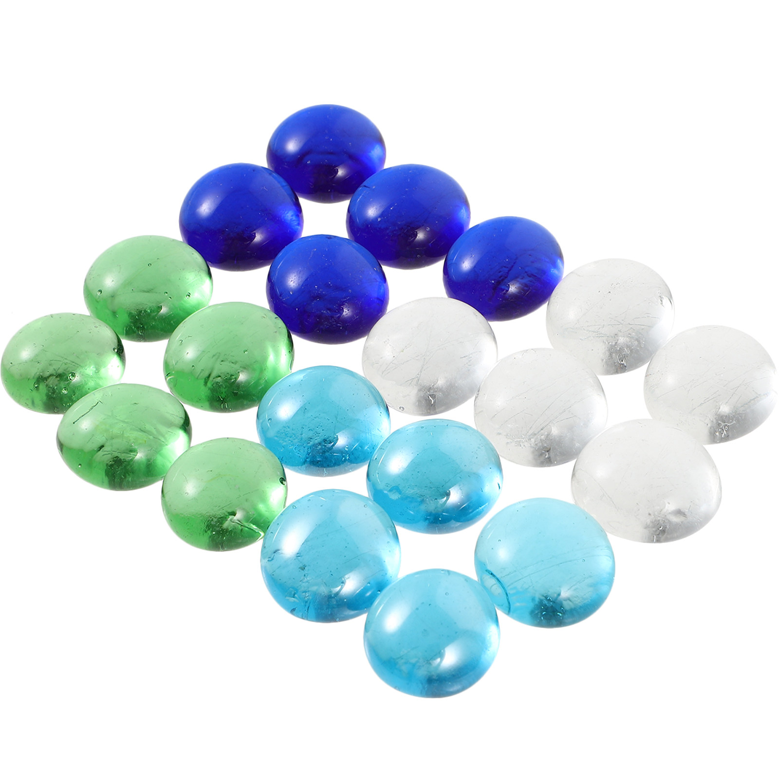 1Set Colorful Glass Beads Flat - Aquarium Fish Small avaliação e preço