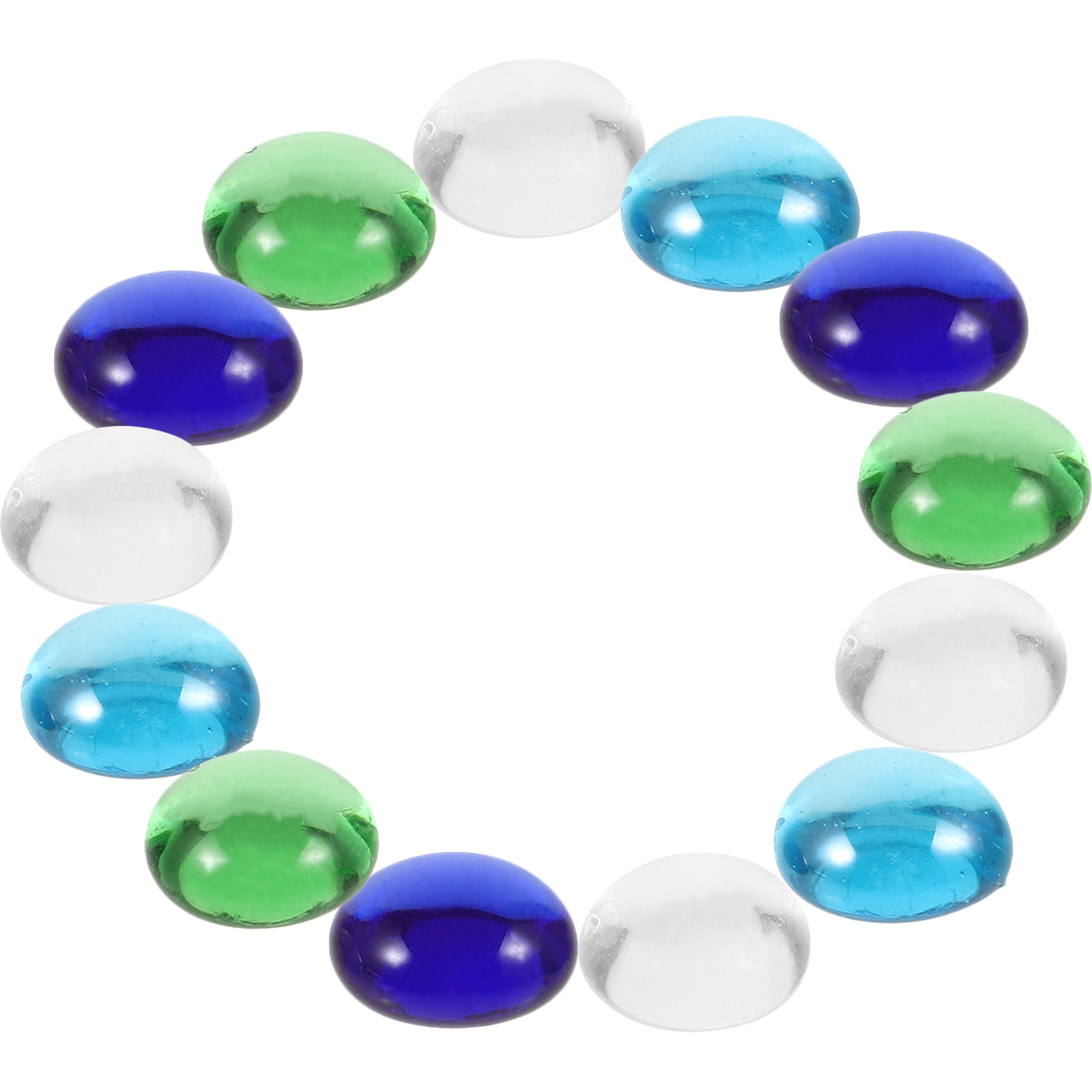 1Set Colorful Glass Beads Flat - Aquarium Fish Small avaliação e preço