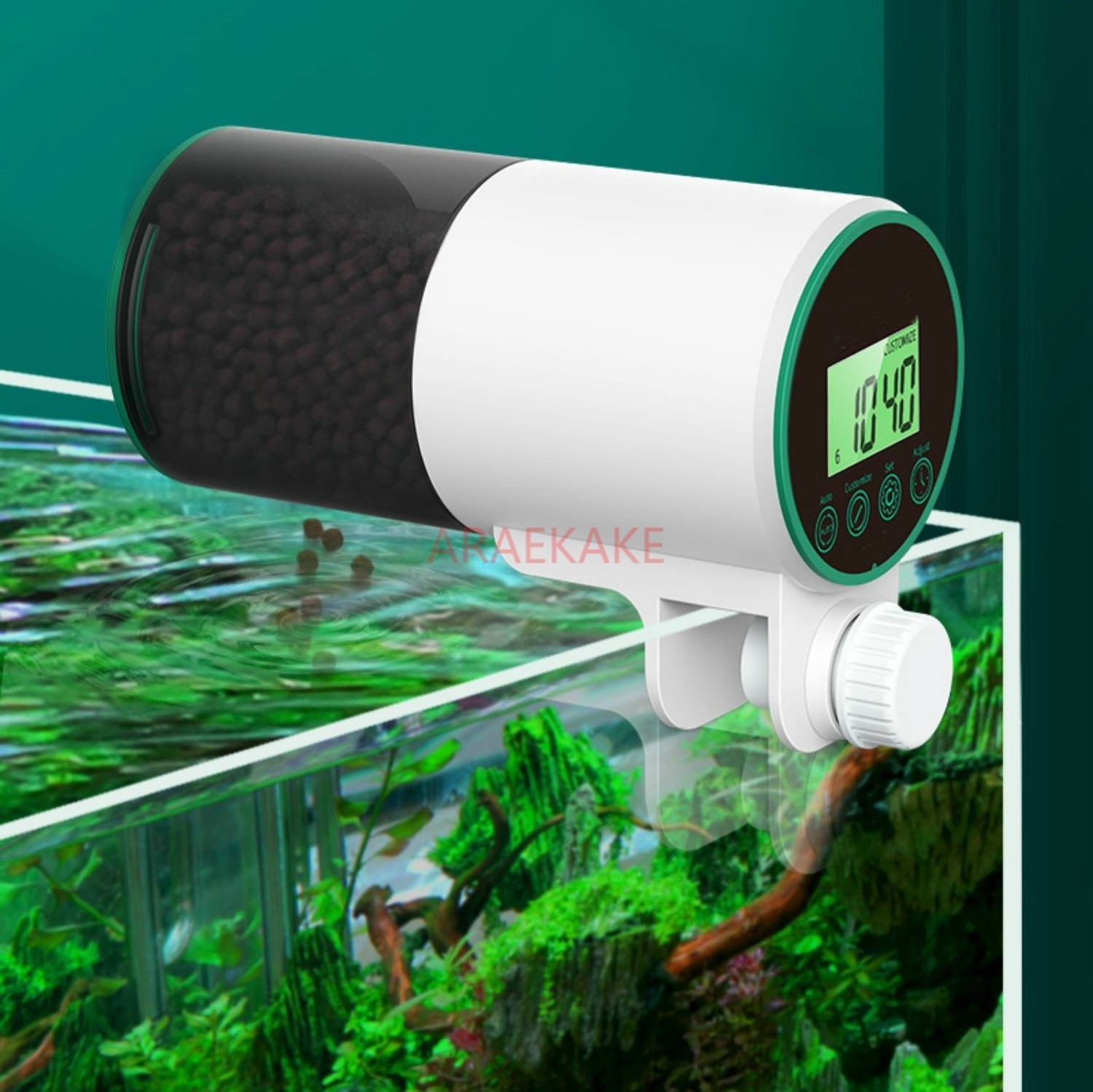 Automatic feeder for koi, gold - Aquarium Fish Koi avaliação e preço
