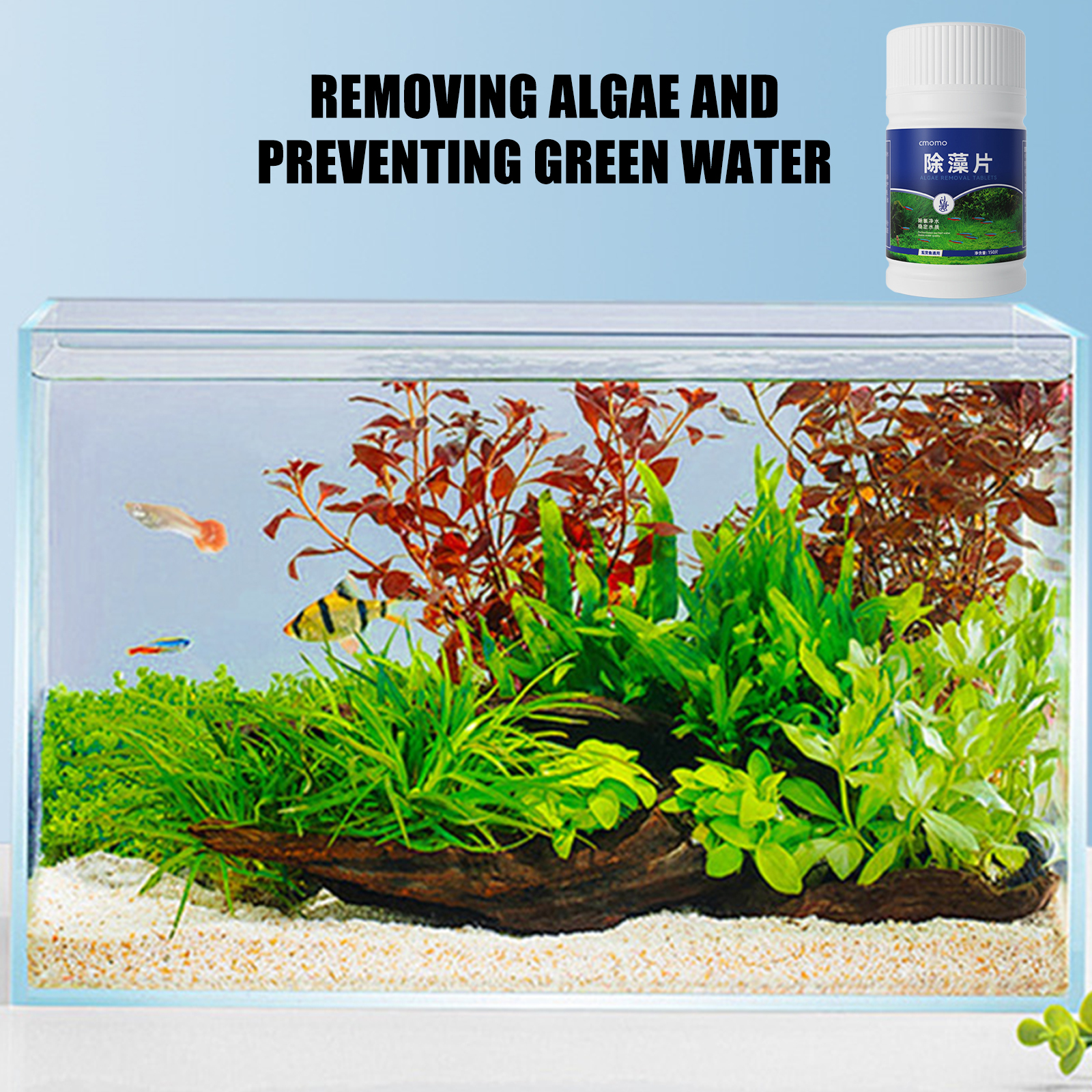 150 Tables Aquarium Algae Clea - Aquarium Fish Maintenance avaliação e preço