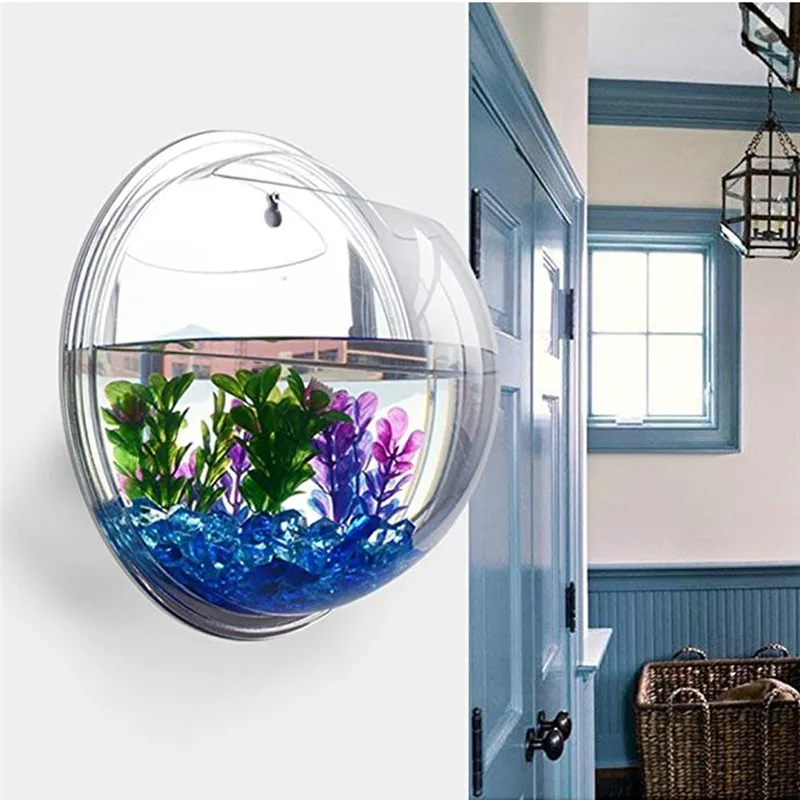 Transparent acrylic hanging wa - Aquarium Fish In Bowl avaliação e preço