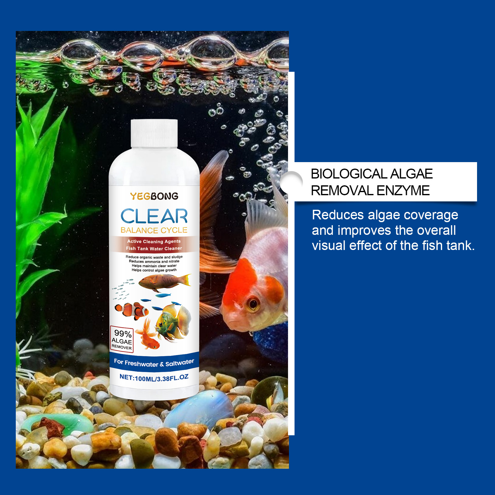 Aquarium Water Clarifier 100ml - Aquarium Fish Maintenance avaliação e preço