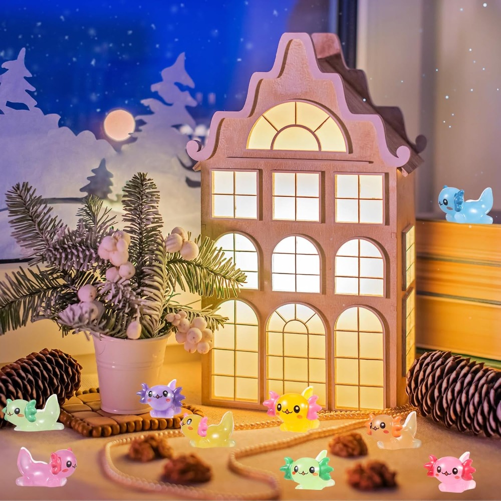 70 Pcs Mini Resin Axolotl Figu - Fish Toys For Aquarium avaliação e preço
